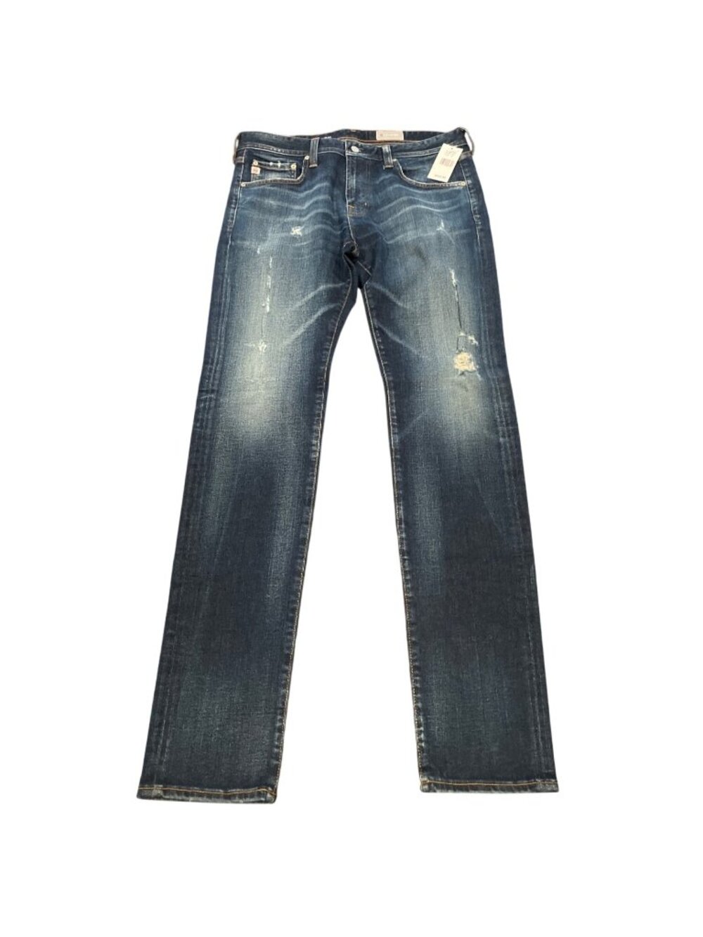 AG Dylan Slim Skinny Jean 32x33 Denim360 Distressed Dark Wash Ripped Stretch